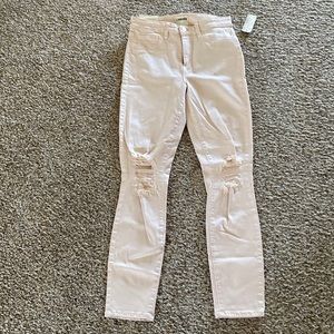 L’agence pale pink high-rise skinny jeans